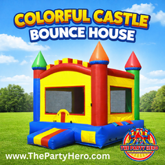 Colorful Castle Bounce House